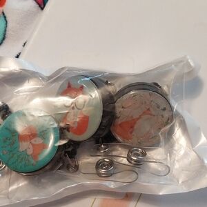 Cute Fox Badge Reels